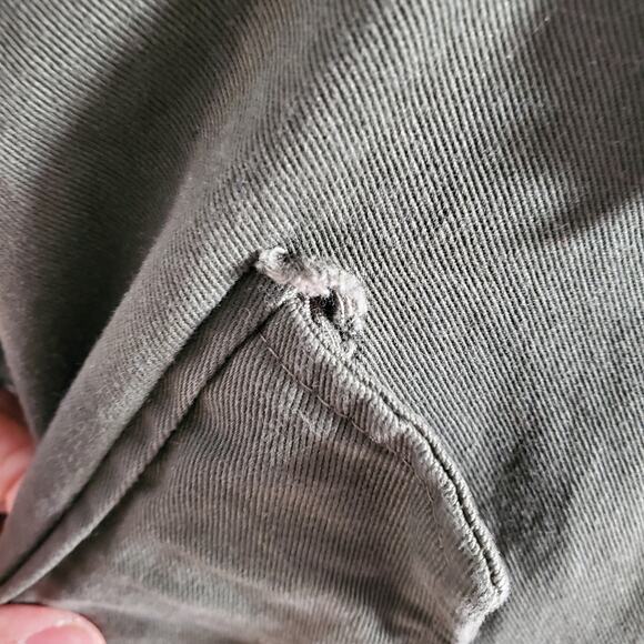 Navie Women's Green Bat Wing Short Canvas Jacket Size S - Picture 7 of 10